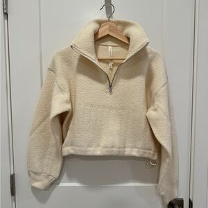 Aritzia The Group Babaton Cropped Fleece Top